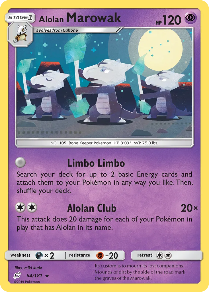 Alolan Marowak — SM - Team Up — Pokémon