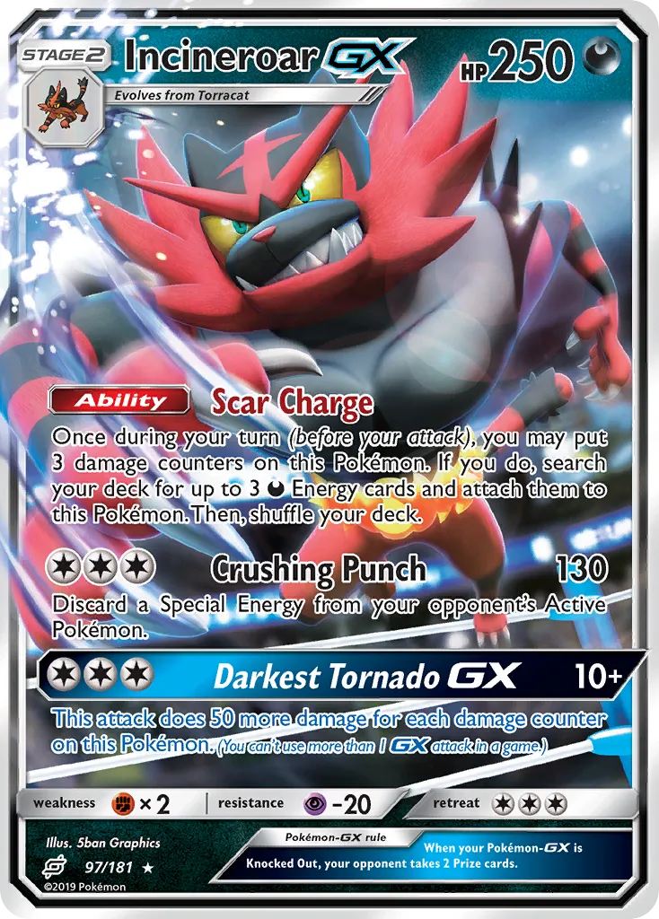 Incineroar GX — SM - Team Up — Pokemon