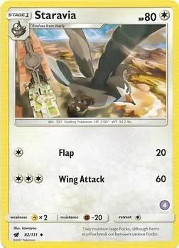 Staravia — SM Trainer Kit: Alolan Sandslash & Alolan Ninetales — Pokémon