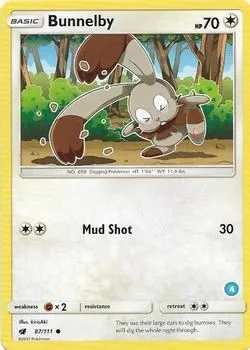 Bunnelby — SM Trainer Kit: Alolan Sandslash & Alolan Ninetales — Pokémon