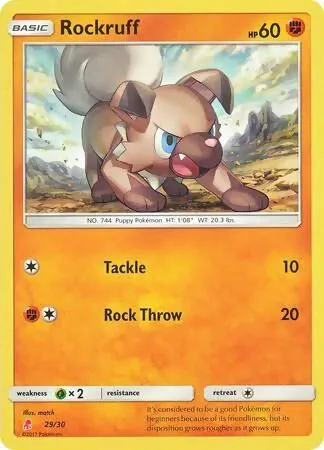 Rockruff — SM Trainer Kit: Lycanroc & Alolan Raichu — Pokémon