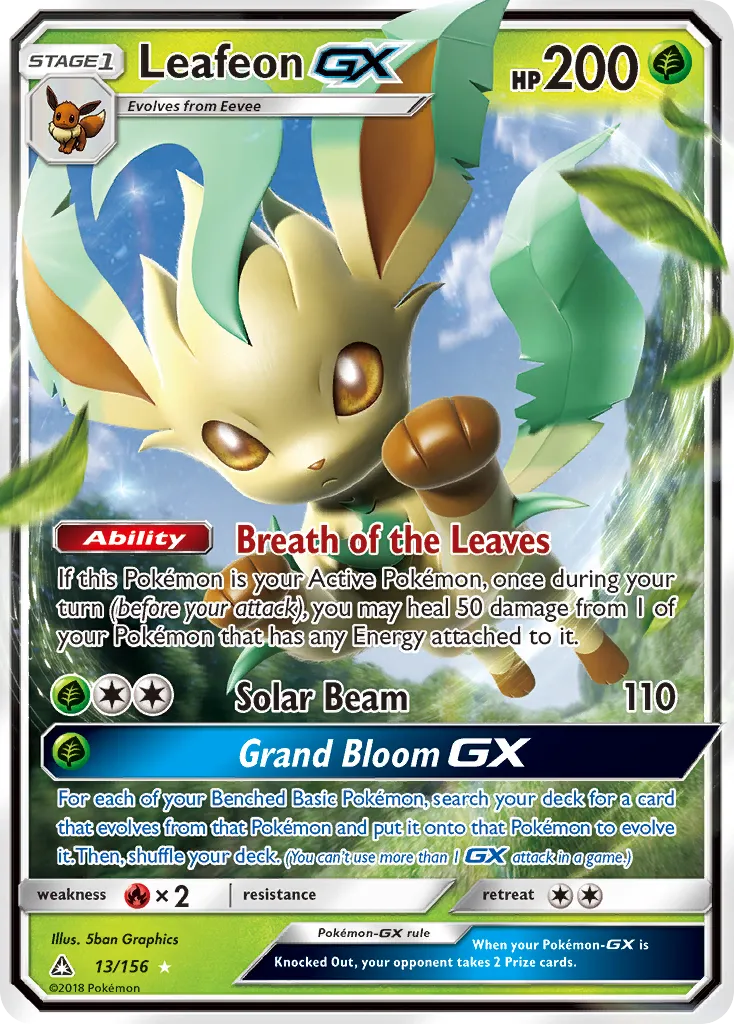 Leafeon GX — SM - Ultra Prism — Pokemon