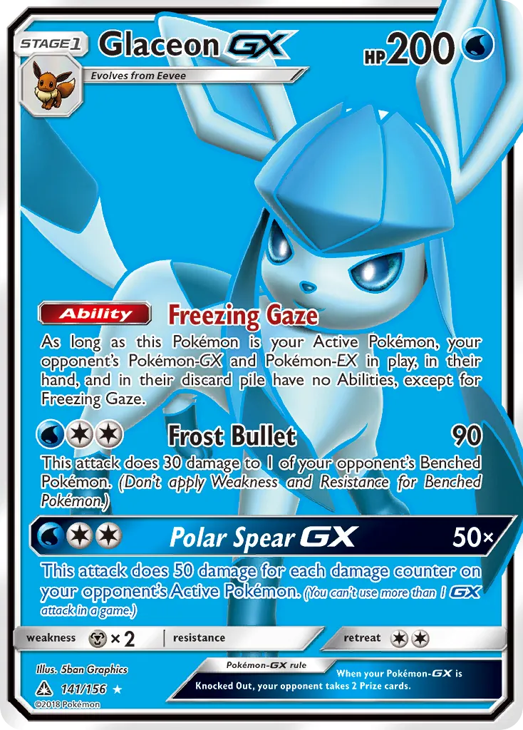 Glaceon GX — SM - Ultra Prism — Pokemon