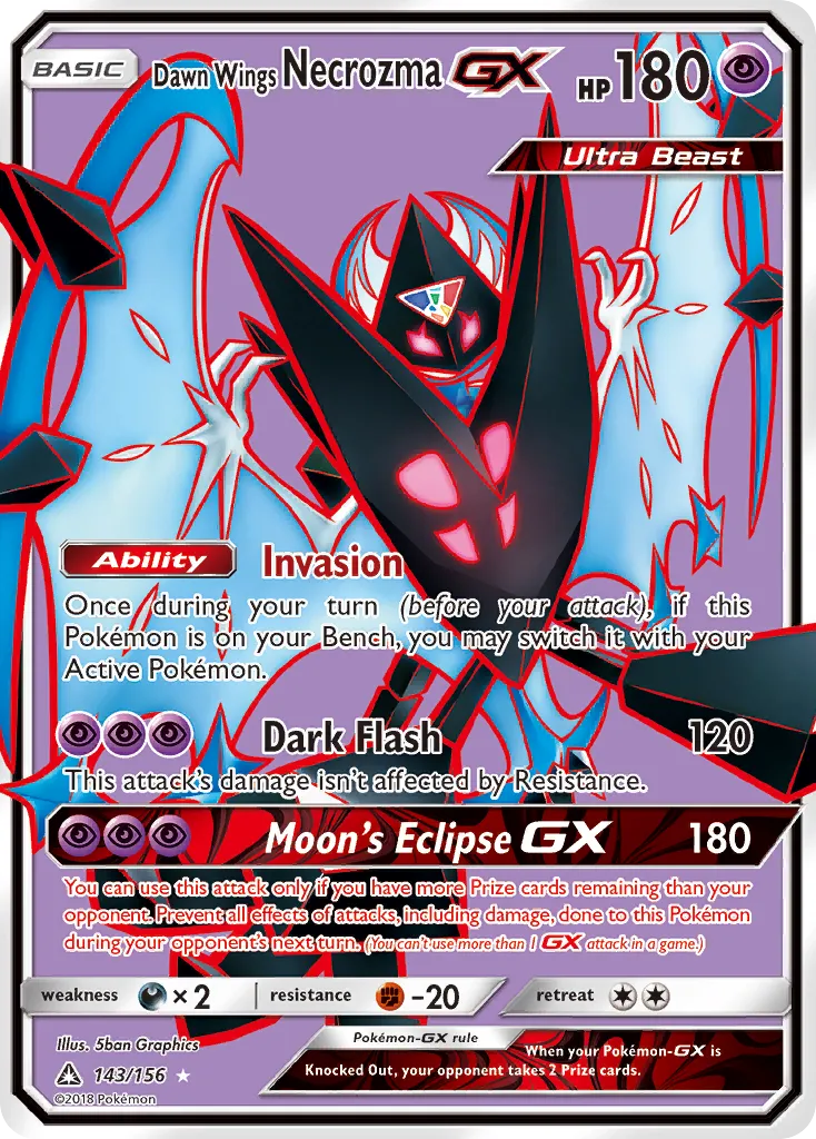 Dawn Wings Necrozma GX — SM - Ultra Prism — Pokémon