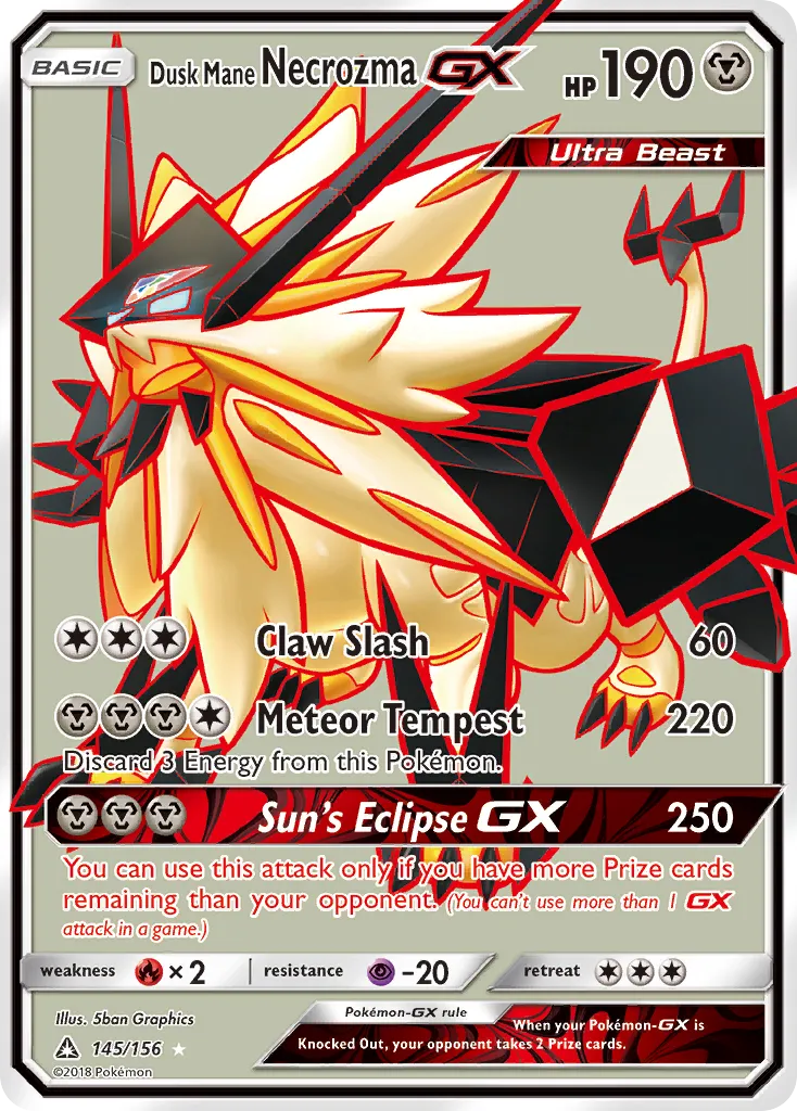 Dusk Mane Necrozma GX — SM - Ultra Prism — Pokémon