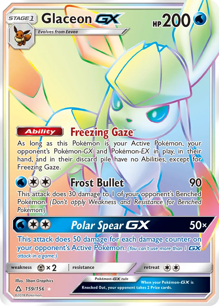 Glaceon GX — SM - Ultra Prism — Pokemon