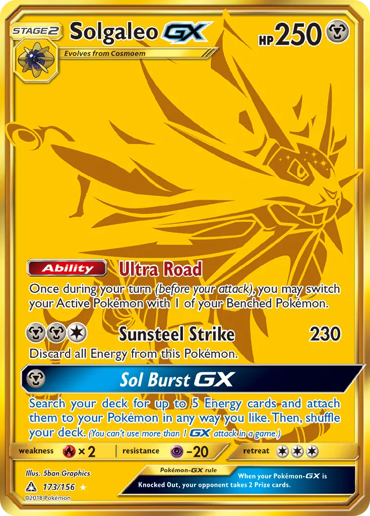 Solgaleo GX — SM - Ultra Prism — Pokémon