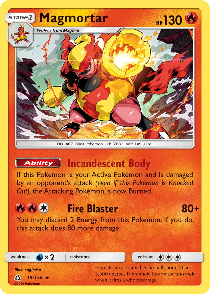 Magmortar — SM - Ultra Prism — Pokémon