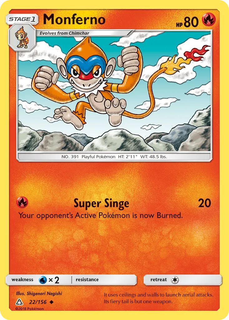 Monferno from SM - Ultra Prism - Pokemon