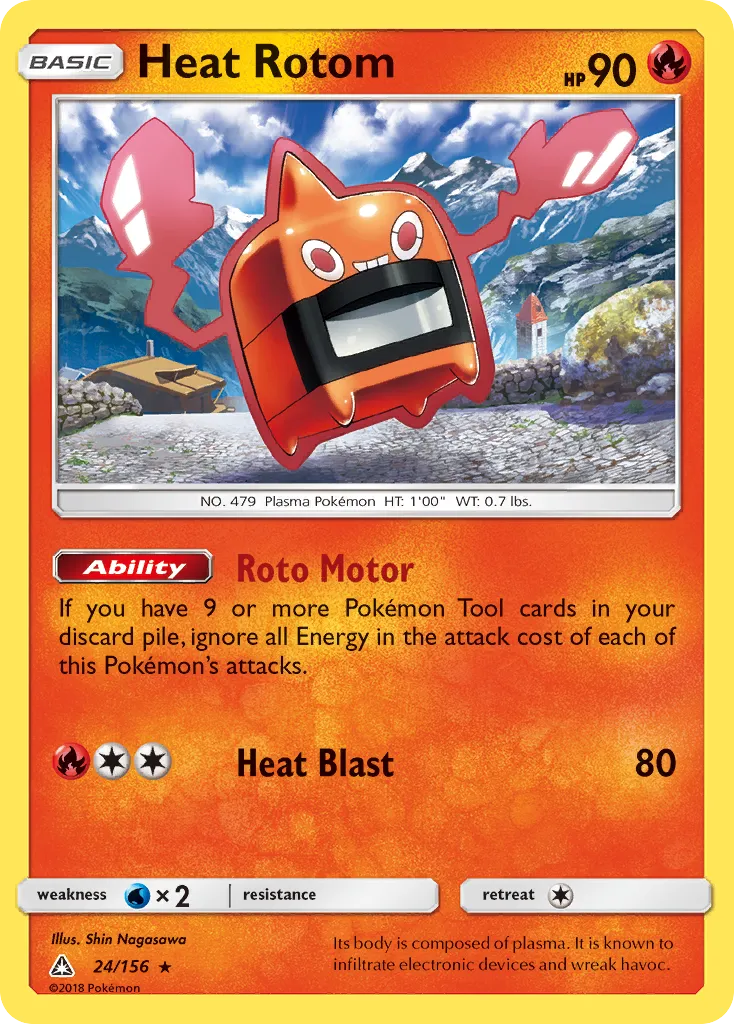 Heat Rotom — SM - Ultra Prism — Pokémon