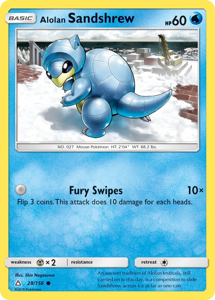 Alolan Sandshrew — SM - Ultra Prism — Pokemon