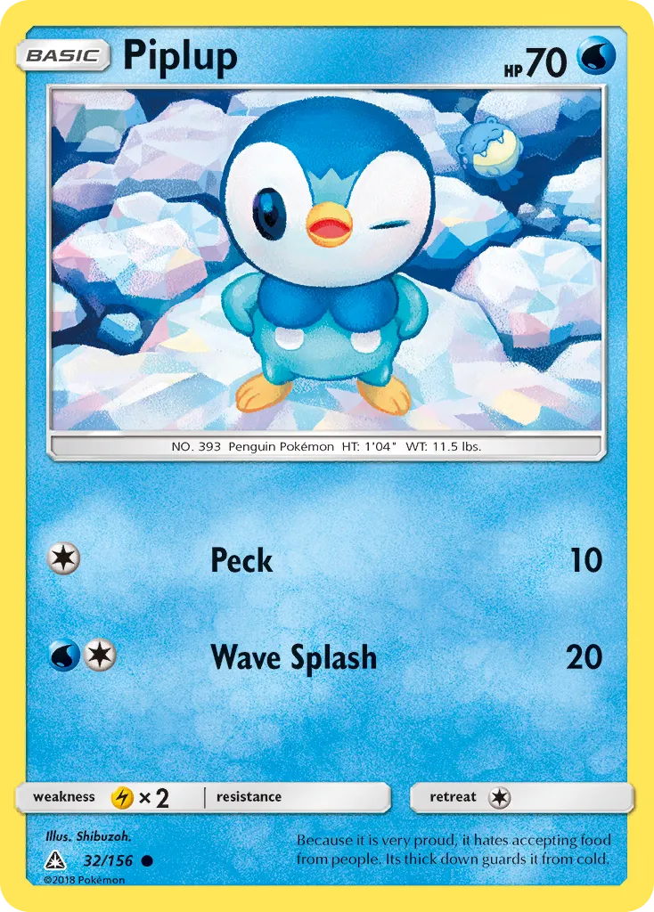 Piplup — SM - Ultra Prism — Pokémon