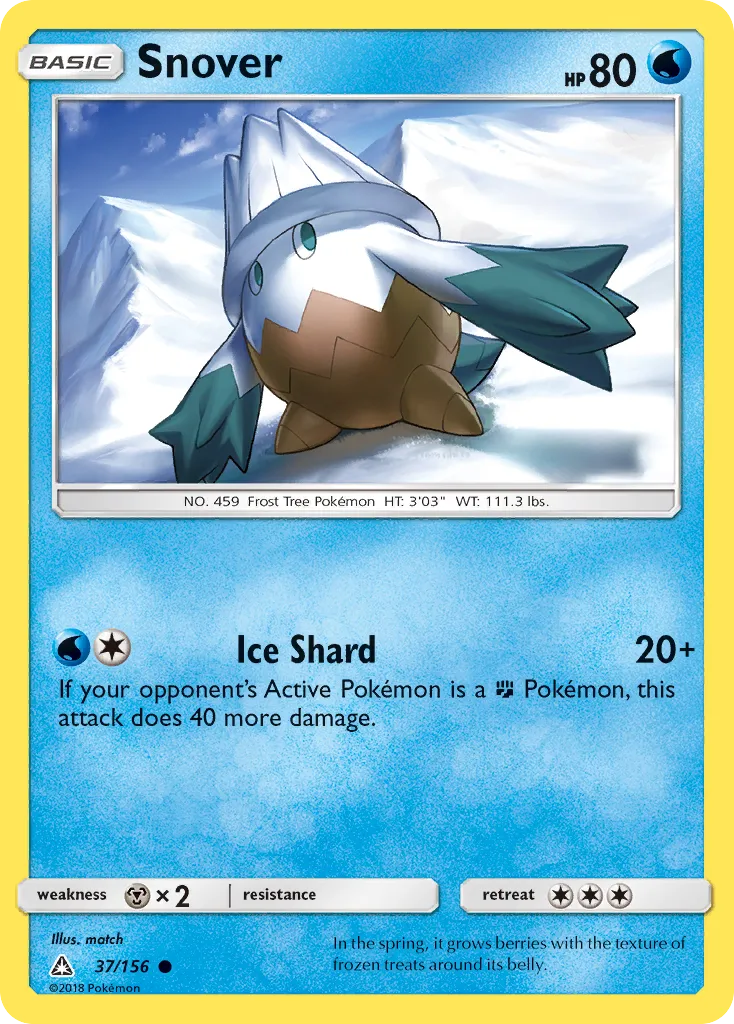 Snover — SM - Ultra Prism — Pokémon