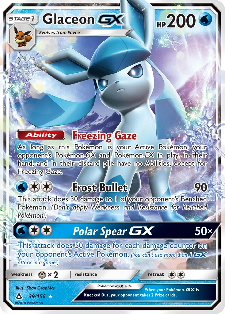 Glaceon GX — SM - Ultra Prism — Pokémon