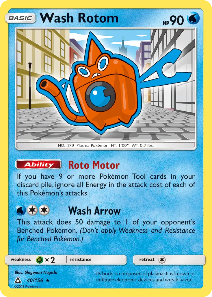 Wash Rotom — SM - Ultra Prism — Pokemon