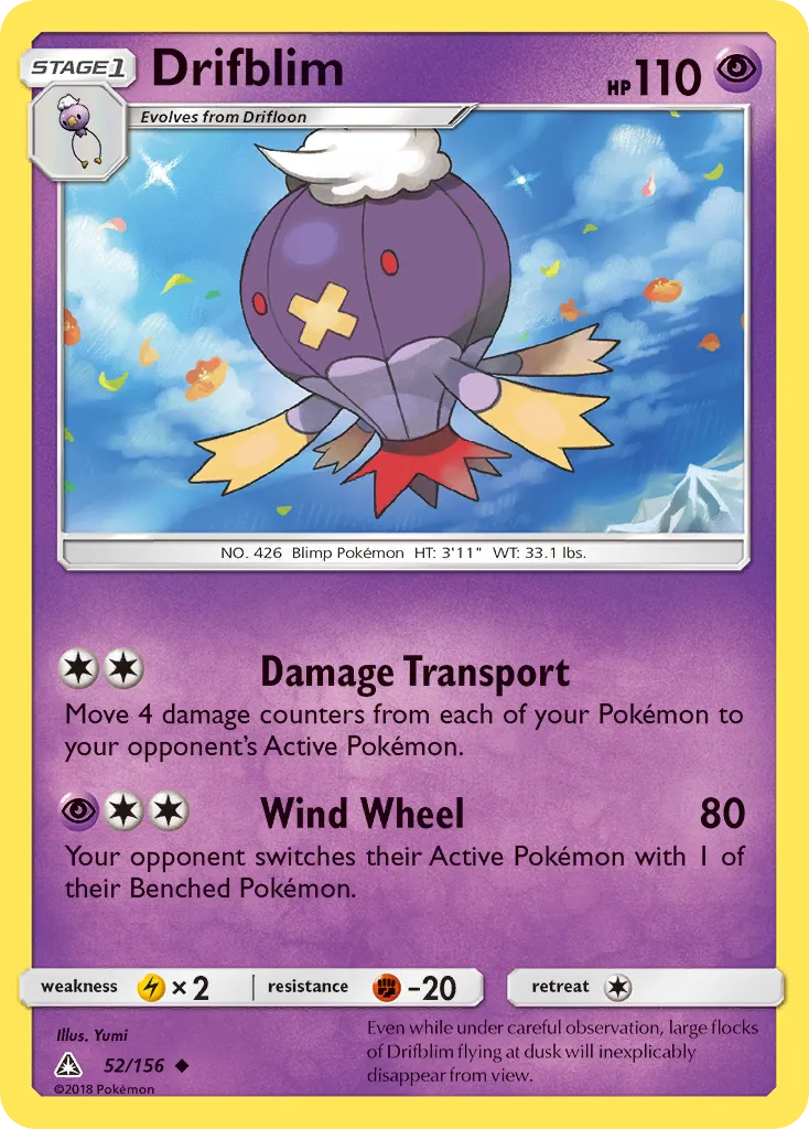 Drifblim — SM - Ultra Prism — Pokemon