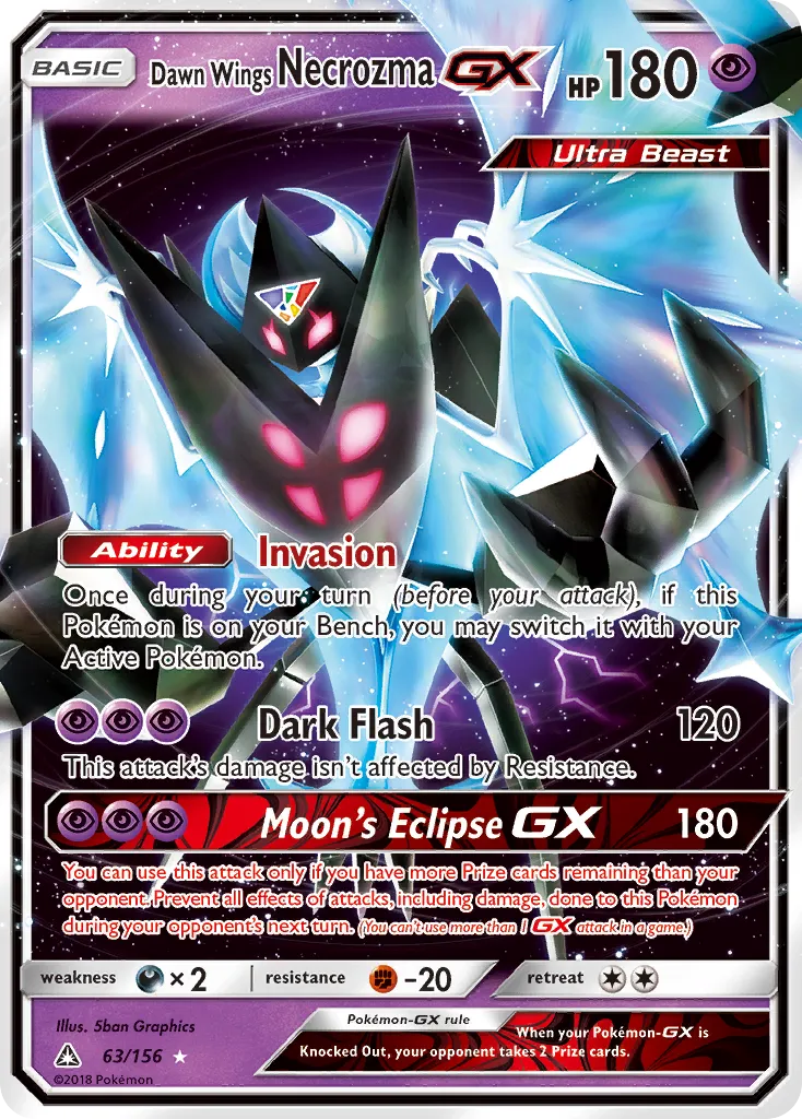 Dawn Wings Necrozma GX — SM - Ultra Prism — Pokemon