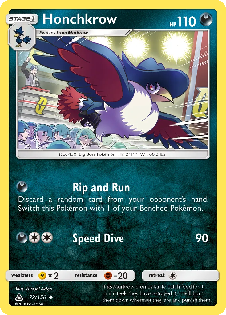 Honchkrow — SM - Ultra Prism — Pokémon