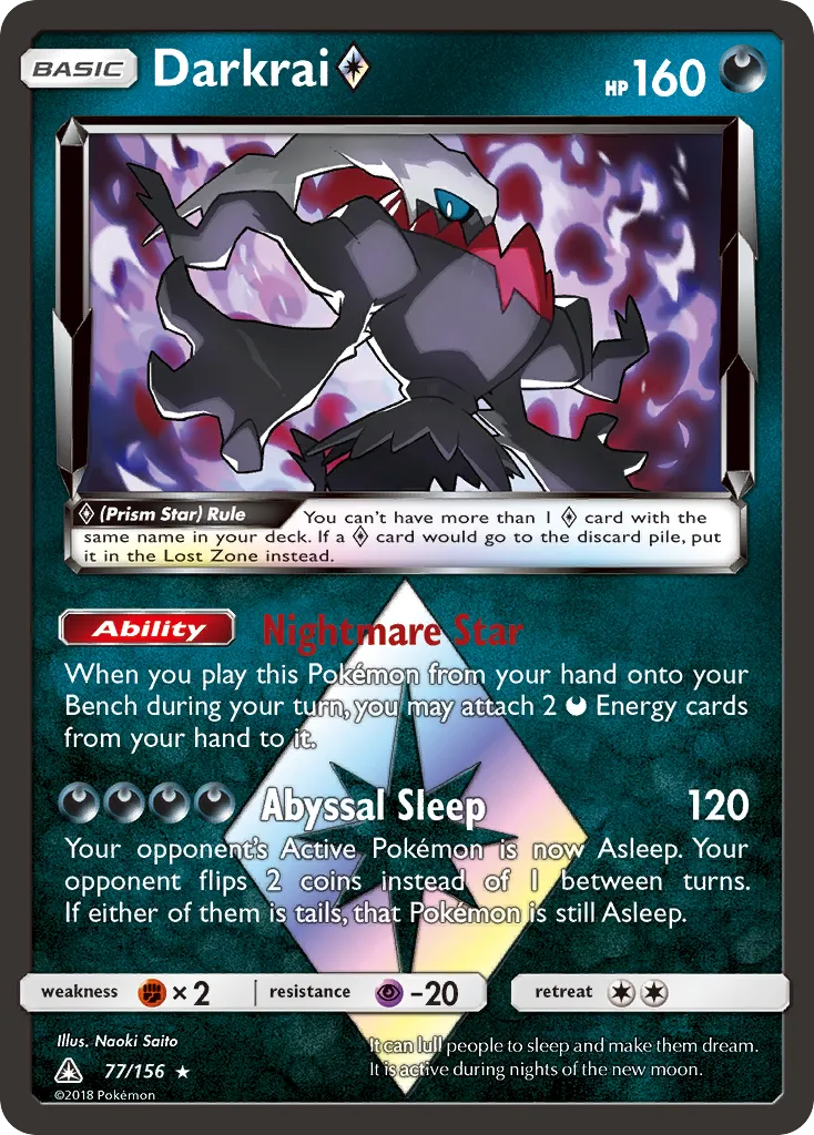 Darkrai Prism Star — SM - Ultra Prism — Pokemon