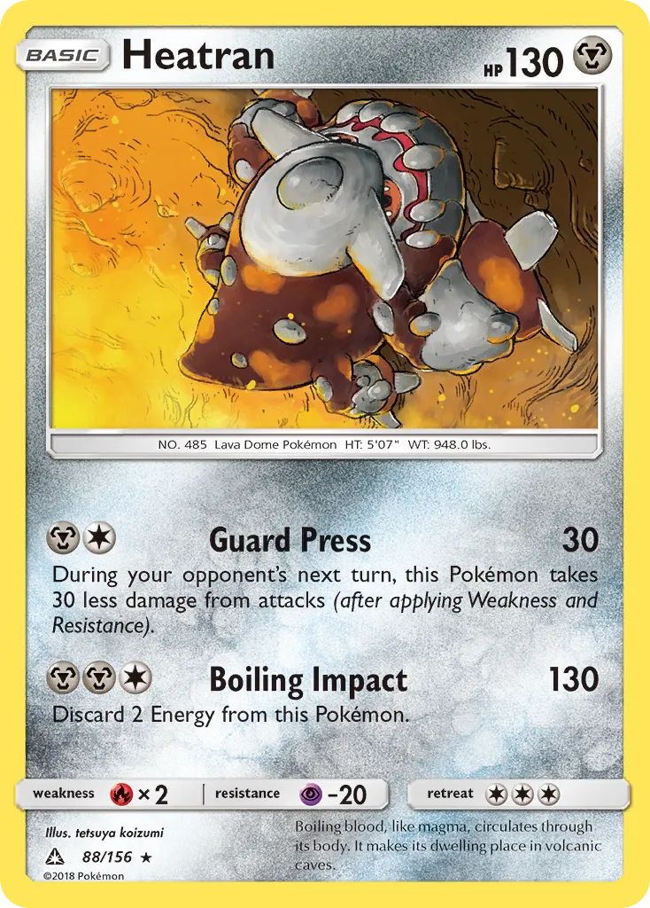 Heatran — SM - Ultra Prism — Pokemon