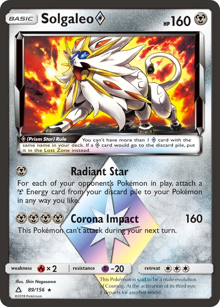 Solgaleo Prism Star — SM - Ultra Prism — Pokemon