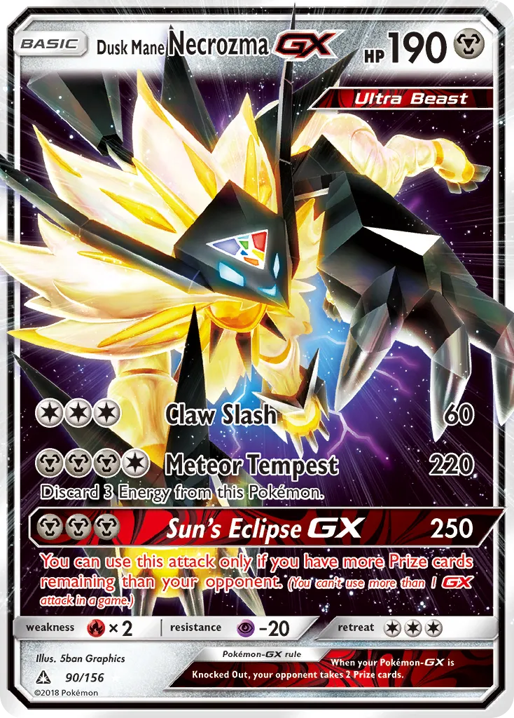 Dusk Mane Necrozma GX — SM - Ultra Prism — Pokémon
