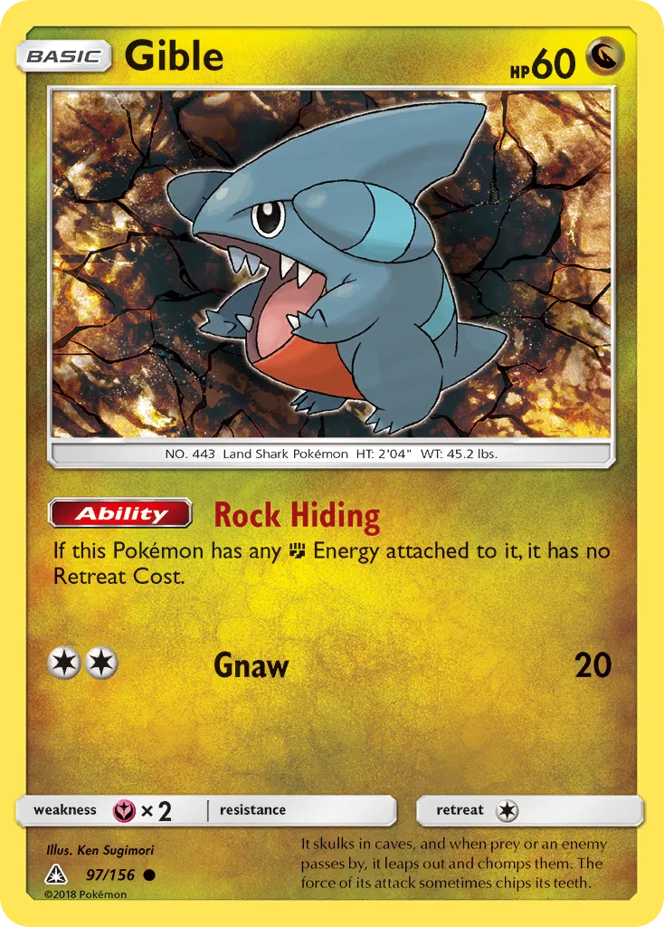 Gible — SM - Ultra Prism — Pokemon