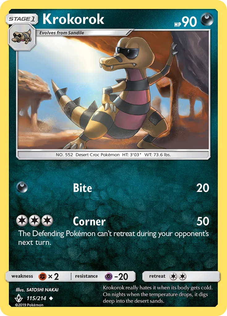 Krokorok — SM - Unbroken Bonds — Pokémon