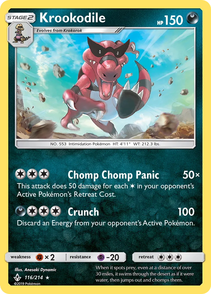 Krookodile — SM - Unbroken Bonds — Pokemon