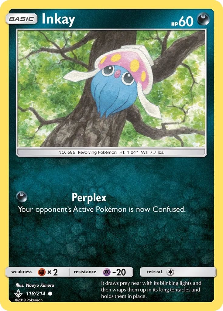 Inkay — SM - Unbroken Bonds — Pokemon