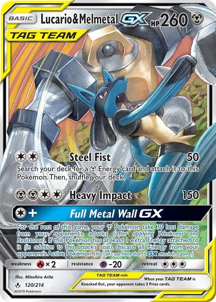 Lucario & Melmetal GX — SM - Unbroken Bonds — Pokemon
