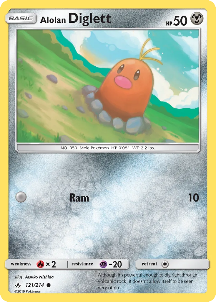 Taupiqueur d'Alola — SM - Unbroken Bonds — Pokemon