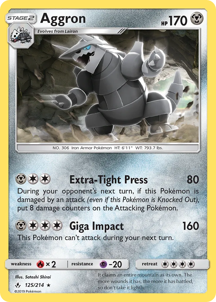 Aggron — SM - Unbroken Bonds — Pokemon