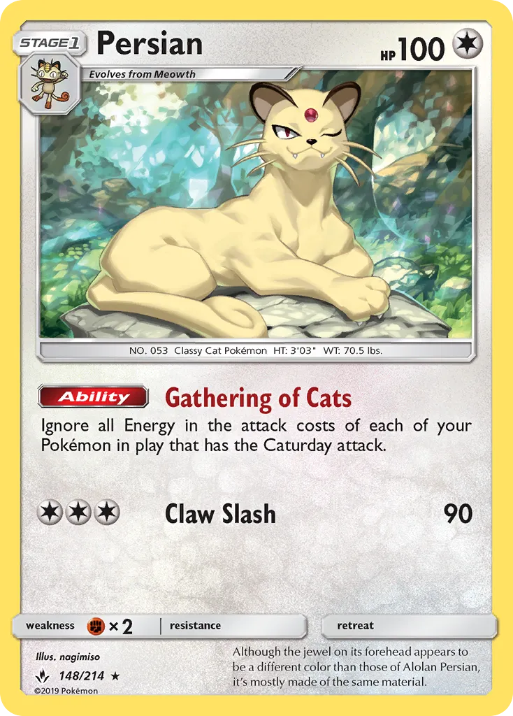 Persian — SM - Unbroken Bonds — Pokemon
