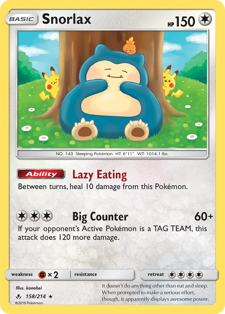 Snorlax — SM - Unbroken Bonds — Pokémon