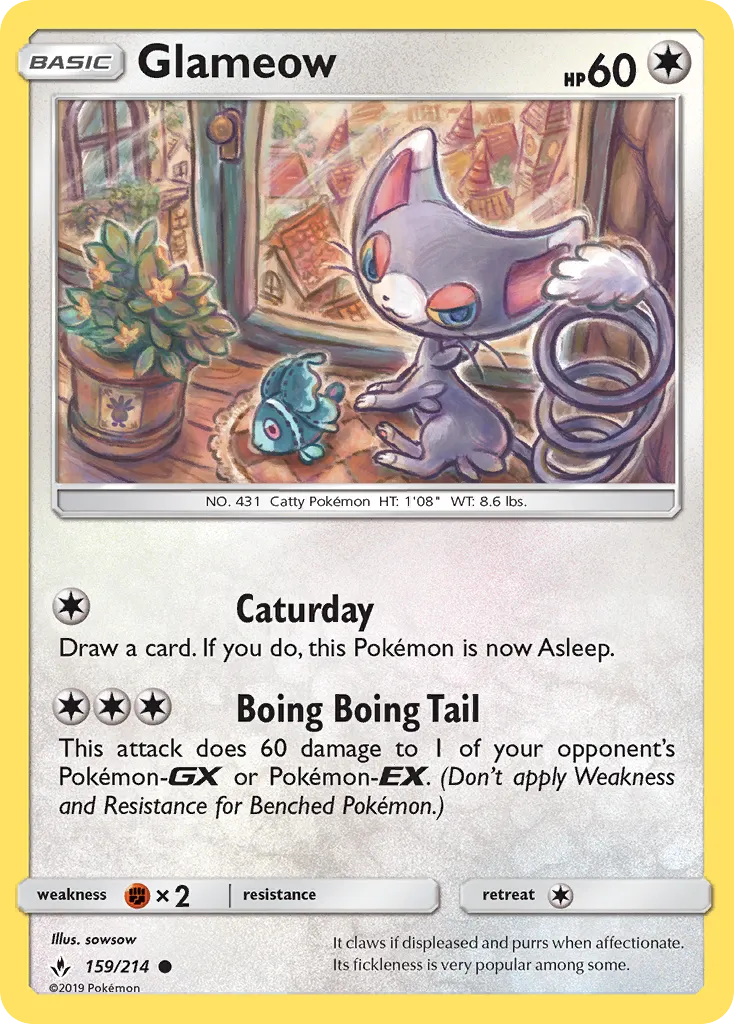 Glameow — SM - Unbroken Bonds — Pokemon