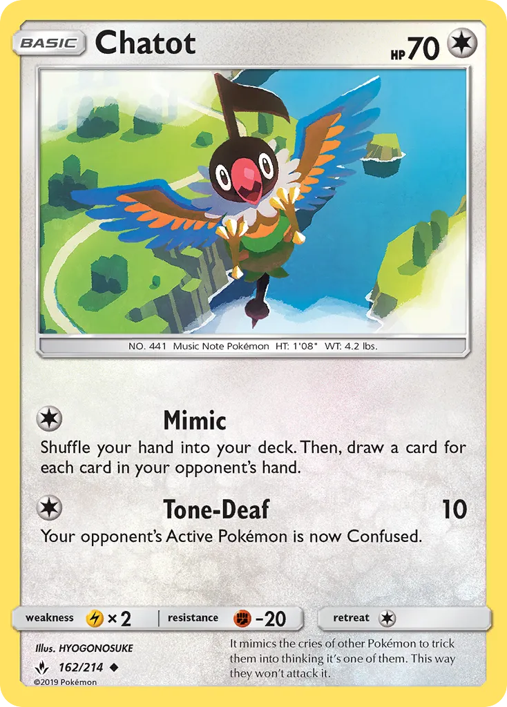 Chatot — SM - Unbroken Bonds — Pokémon