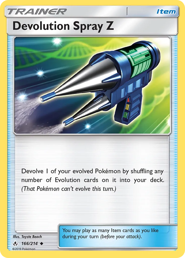 Spray Dés-Évoluant Z — SM - Unbroken Bonds — Pokémon