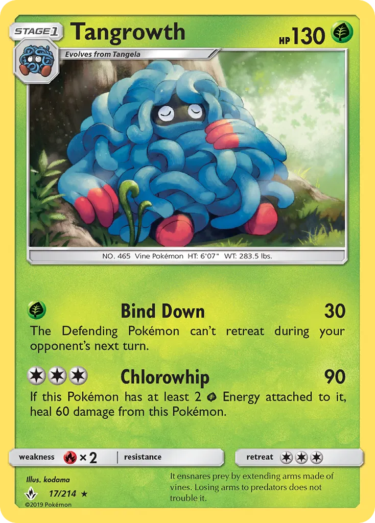 Tangrowth from SM - Unbroken Bonds - Pokemon
