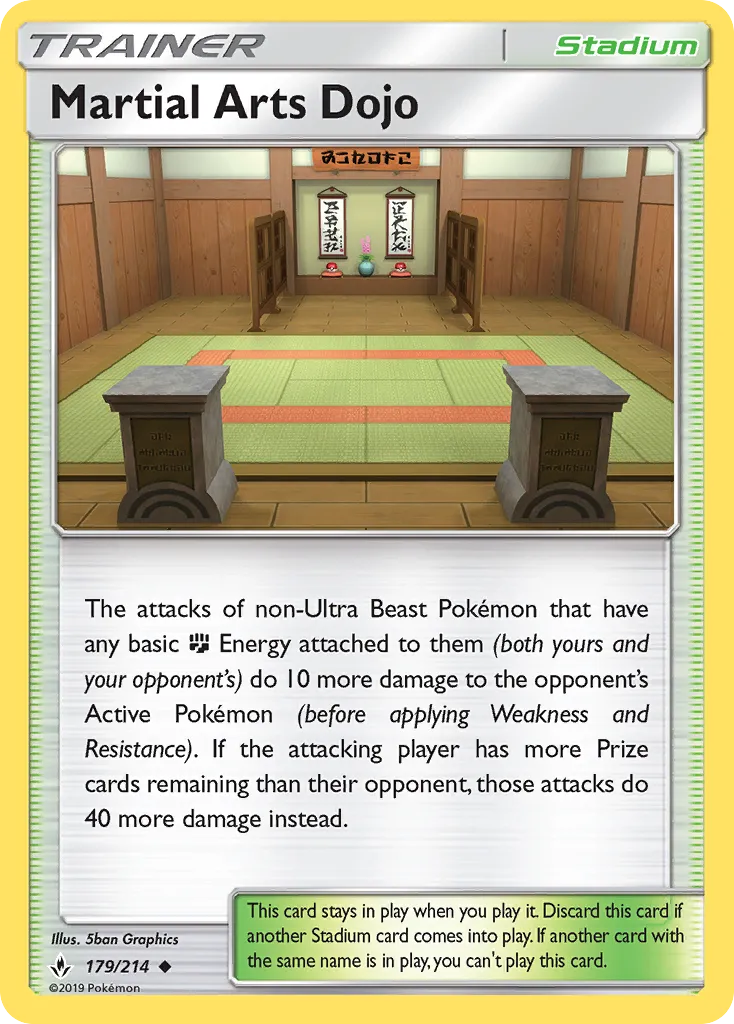 Dojo des Arts Martiaux — SM - Unbroken Bonds — Pokémon