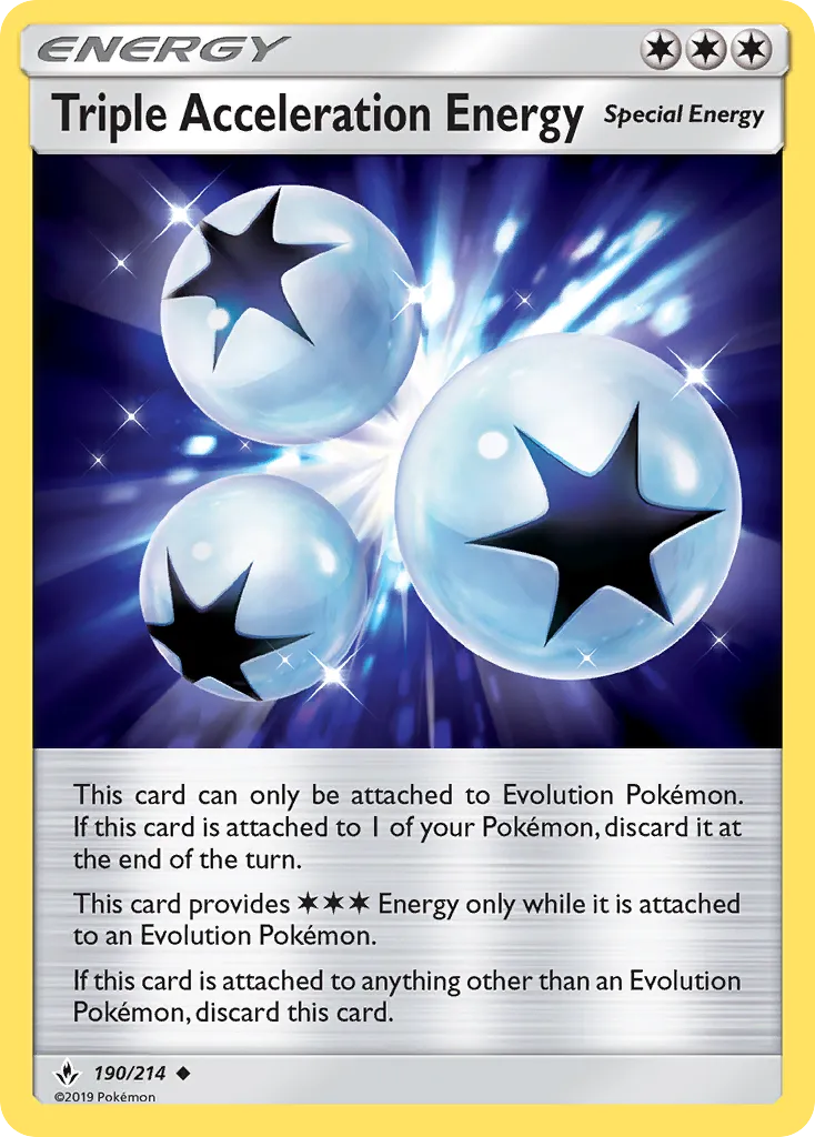 Triple Acceleration Energy — SM - Unbroken Bonds — Pokemon