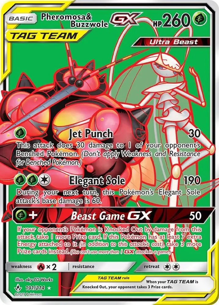 Pheromosa & Buzzwole GX — SM - Unbroken Bonds — Pokemon