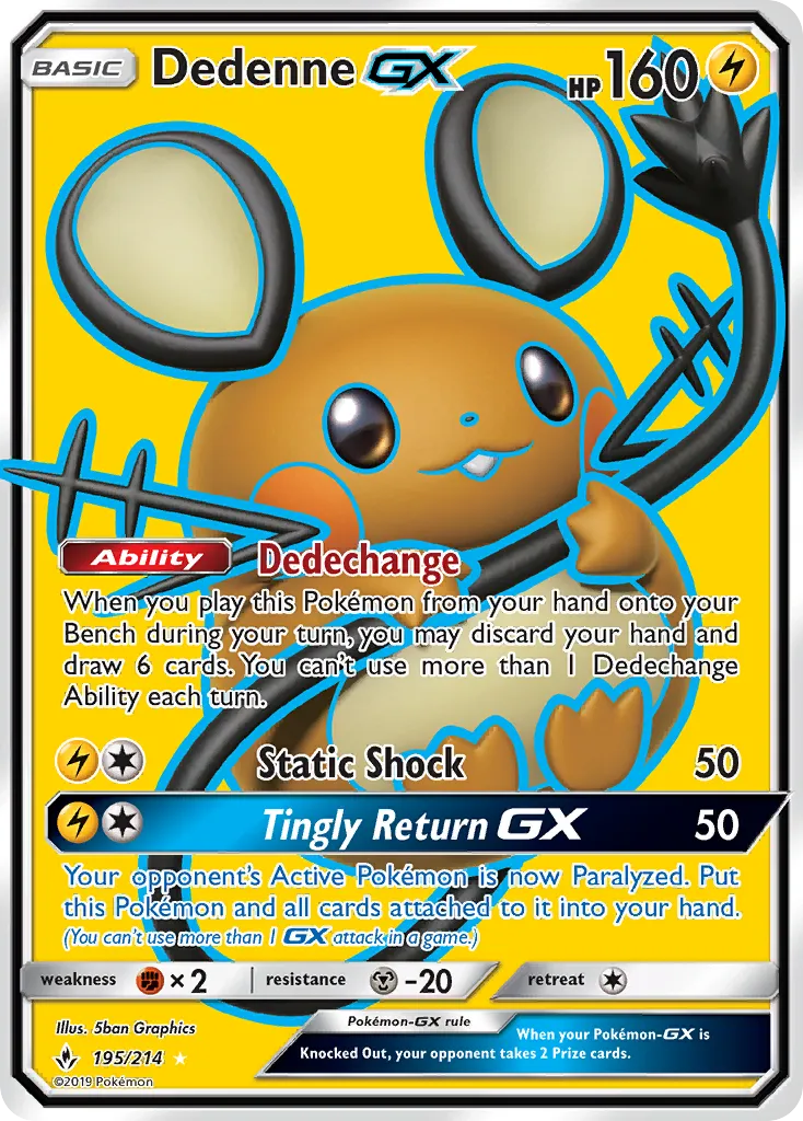 Dedenne GX — SM - Unbroken Bonds — Pokémon