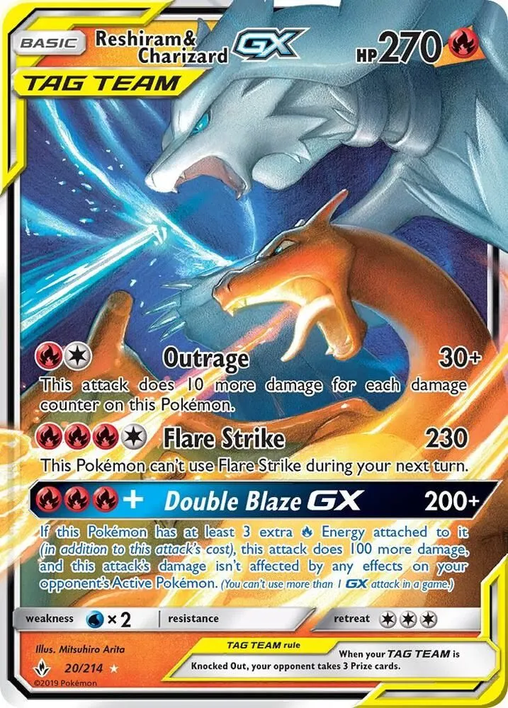 Reshiram & Charizard GX — SM - Unbroken Bonds — Pokémon