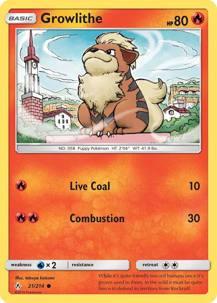 Growlithe — SM - Unbroken Bonds — Pokémon