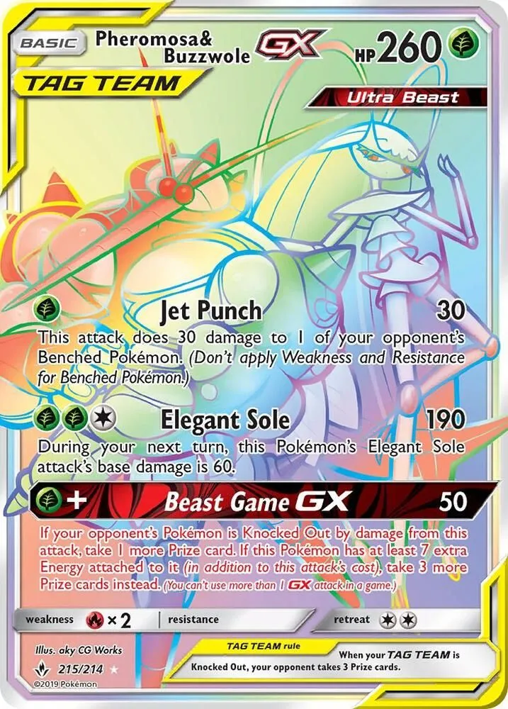 Pheromosa & Buzzwole GX — SM - Unbroken Bonds — Pokemon
