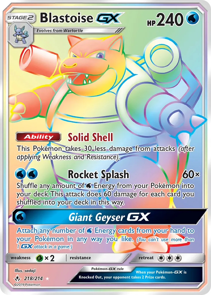 Blastoise GX — SM - Unbroken Bonds — Pokemon