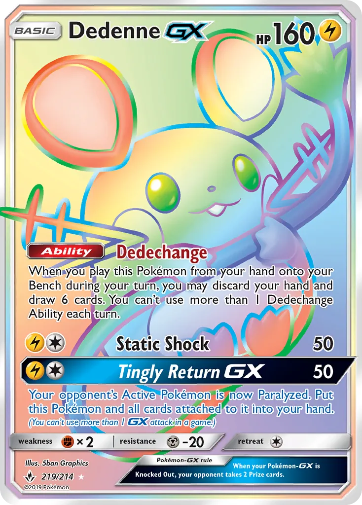 Dedenne GX — SM - Unbroken Bonds — Pokemon