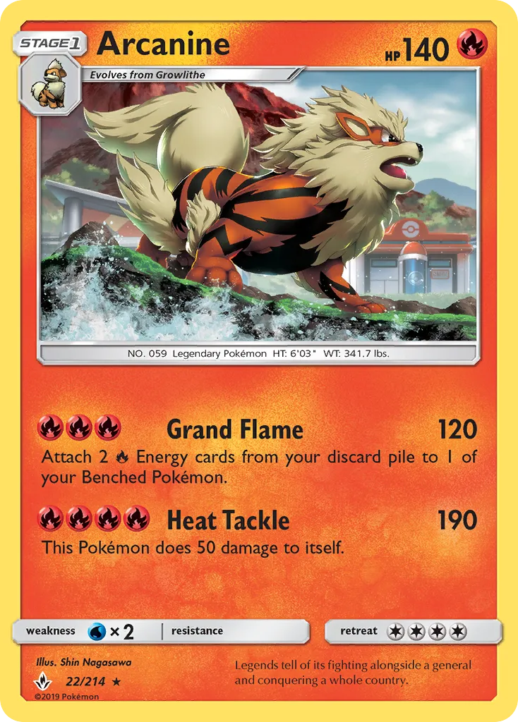 Arcanine — SM - Unbroken Bonds — Pokemon