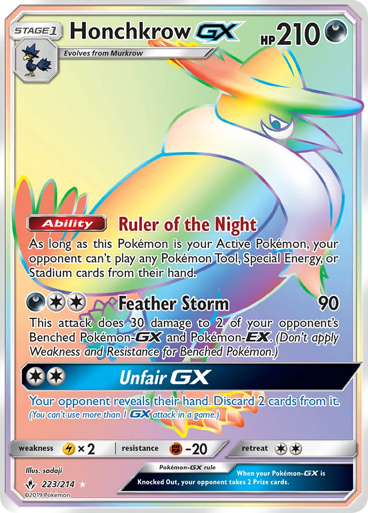 Honchkrow GX — SM - Unbroken Bonds — Pokemon